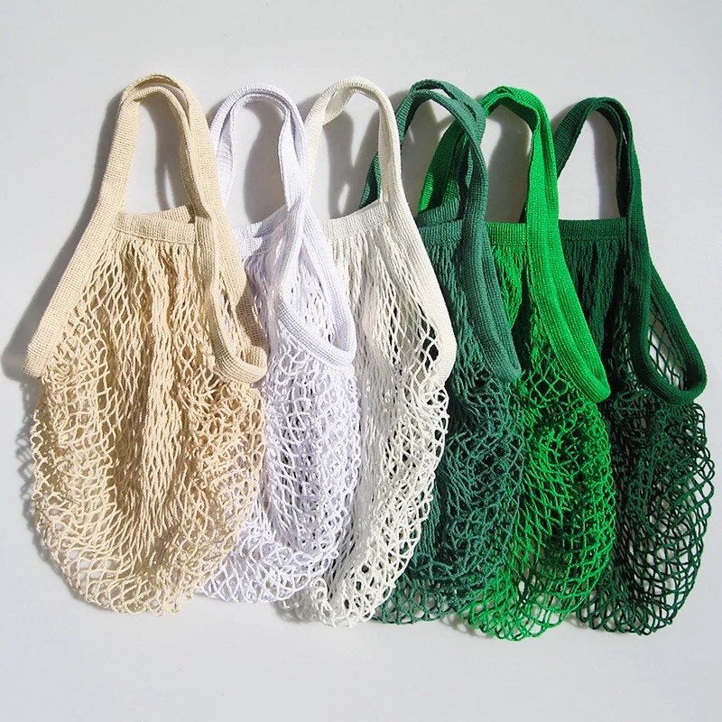 Organic Cotton Mesh Shopping Bag – Reusable, Breathable & Washable