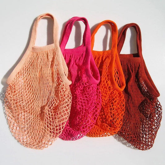 Organic Cotton Mesh Shopping Bag – Reusable, Breathable & Washable