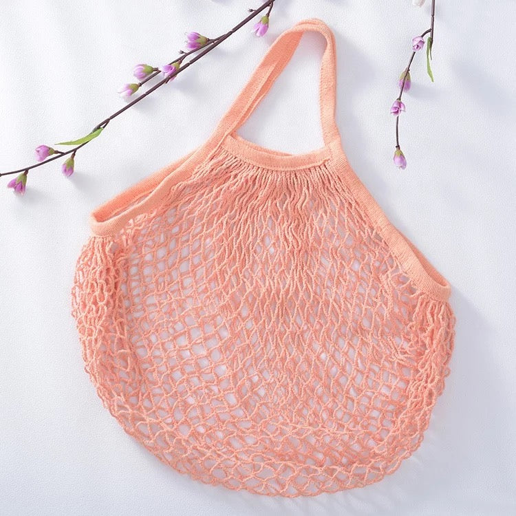 Organic Cotton Mesh Shopping Bag – Reusable, Breathable & Washable
